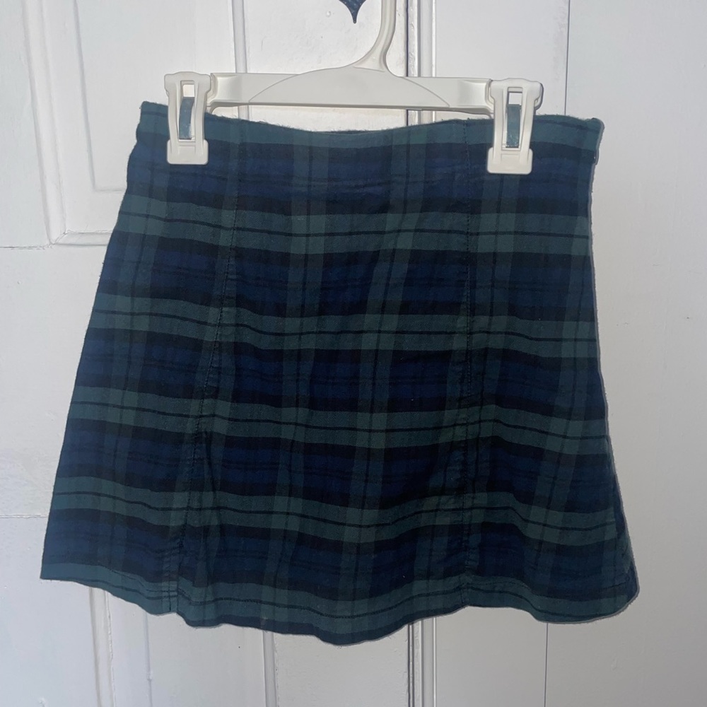 John Galt Plaid navy mini skirt OS